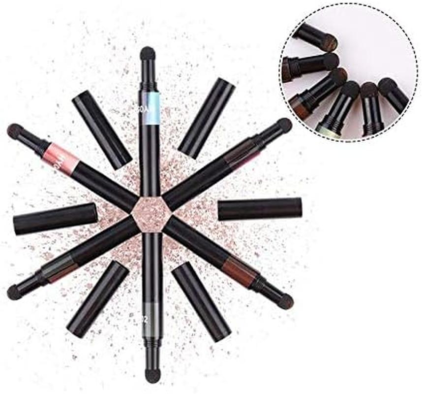 XICHEN 6 Colors/Set Air Cushion Nail Powder Pen Holographic Nails Powder with Mirror Effect, Manicure Cushion Magic Pen, Laser Phantom Series Magic Mirror Powder image number 2