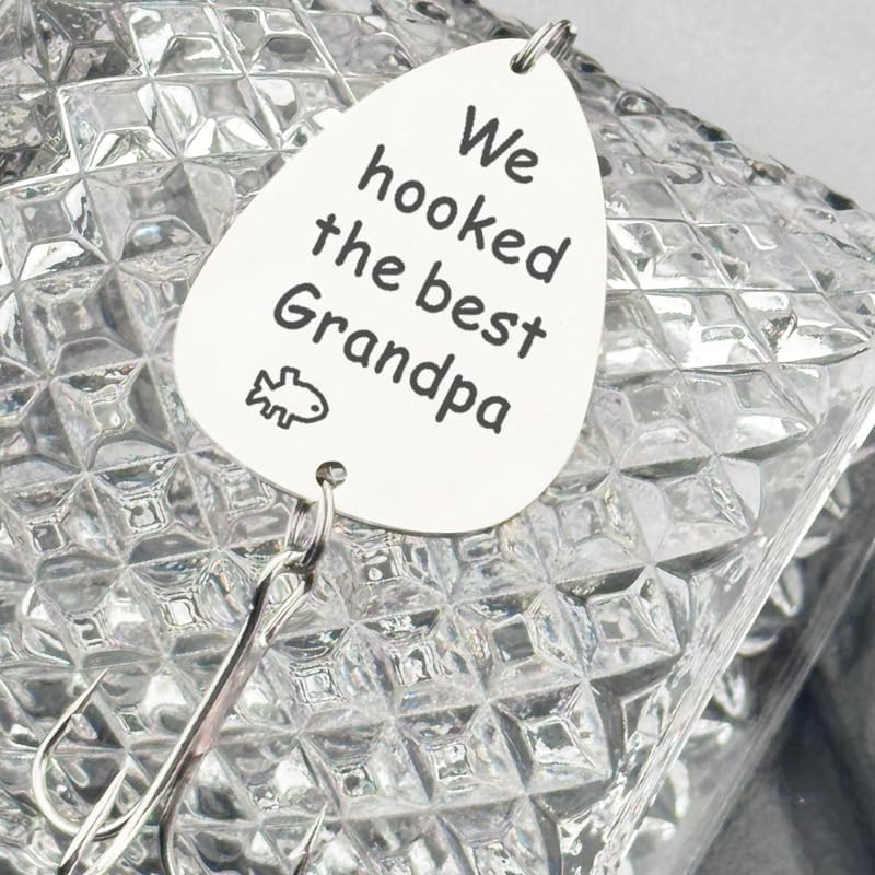 Grandpa Papa Christmas Birthday Gifts for Men Grandfather Fishing Stuff Lures for Papa Pawpaw Retirement Gift Ideas image number 1