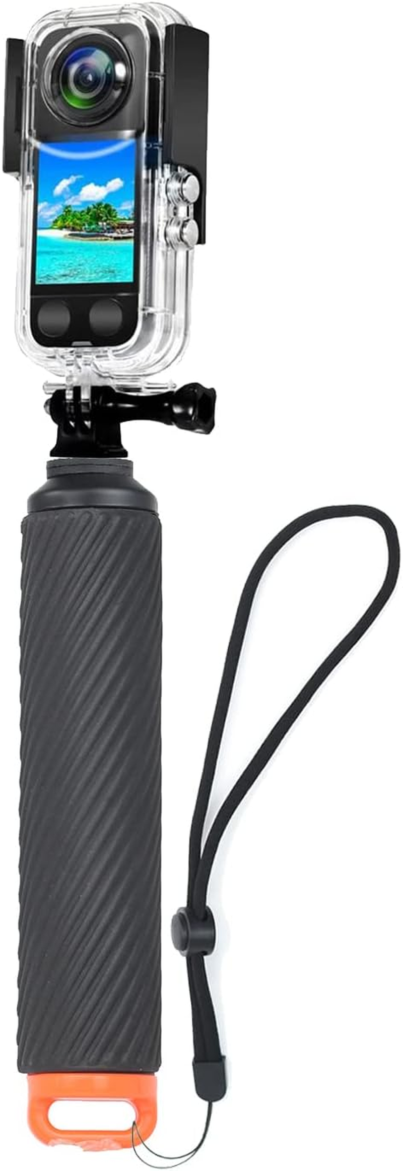 Underwater Accessory Floating Handle Grip for Insta360 X5/X4/X3/Ace Pro/Ace/One RS/X2 Compatible with Gopro Hero 12, Hero 11, Hero10