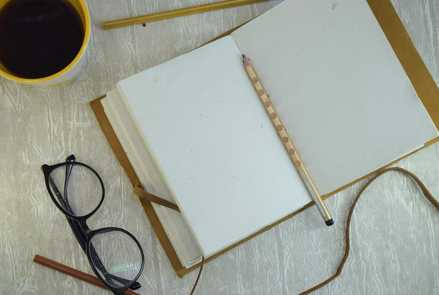 OVERDOSE Buff Tree Journal Diary Notebook - Handmade Journal for Students, Office Bound Leather Journal for Men & Women | Sketchbook| Notebook Diary - 5 X 7 Inches | 12 X 17 Cm | A6 image number 3