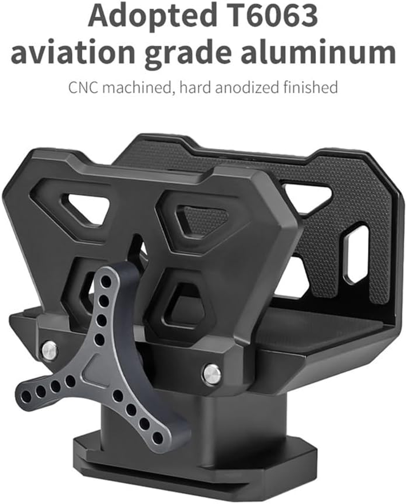 Bjworeye Professional Saddle Clamp Adapter Tripod Bracket Vise Clamp Outdoor Bracket Adapts To3/8 Inch Thread Easy Installation image number 1