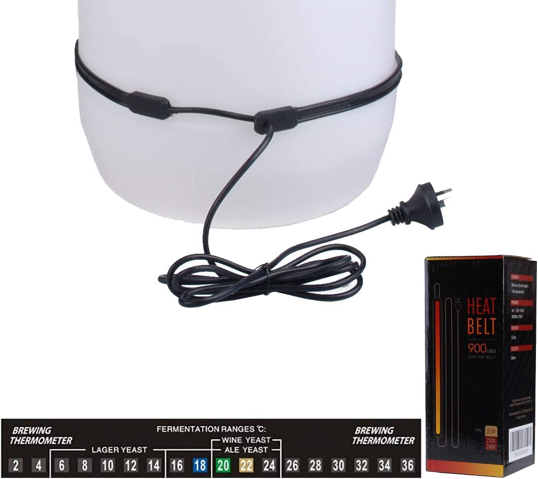 Heating Belt for FERMENTER Beer Wine Spirits + Thermometer