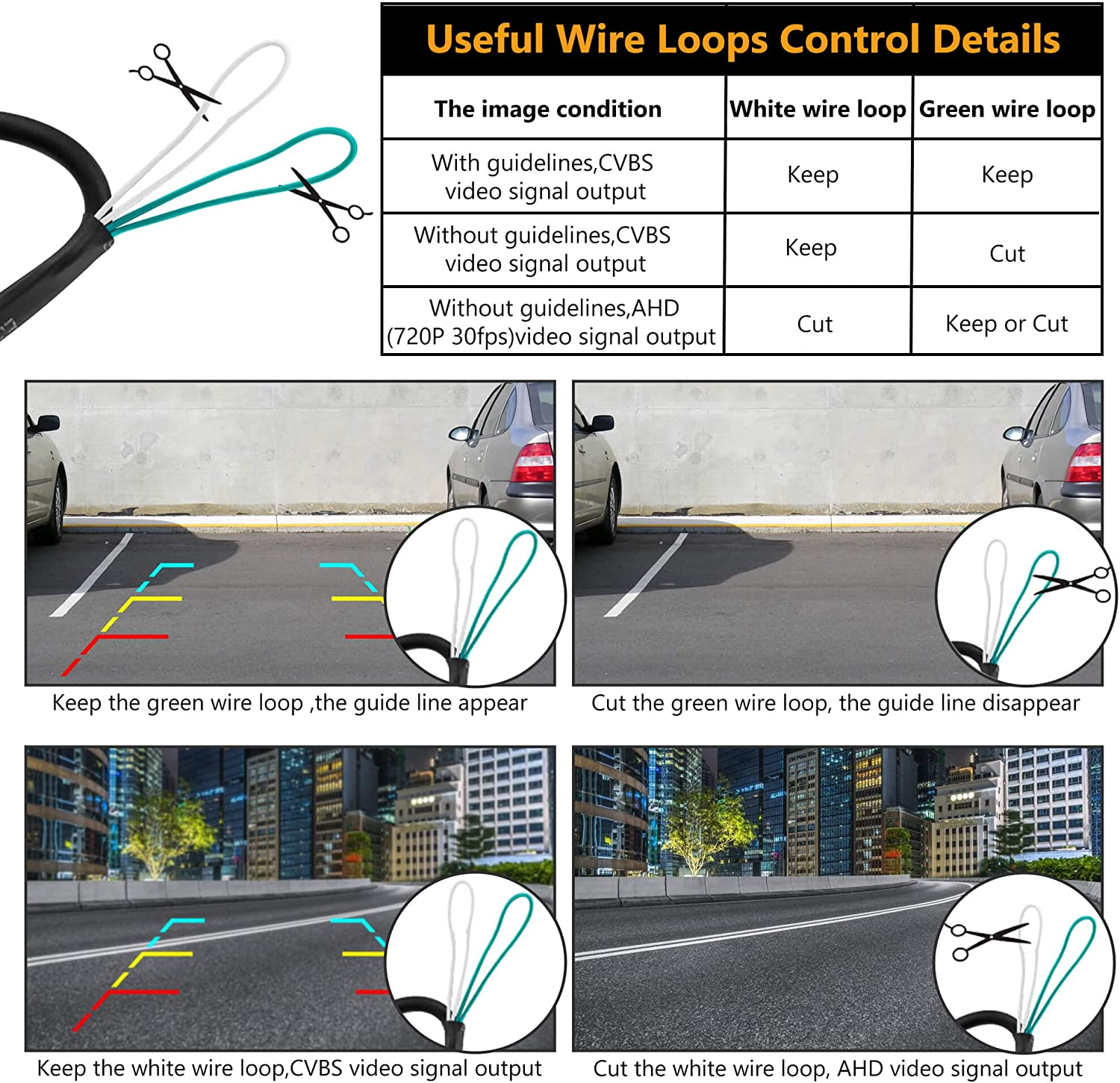 NATIKA Backup Camera for 2007-2018 Jeep Wrangler JK: No Distorted Affect Starlight Night Vision CVBS | AHD Waterproof HD Spare Tire Mount Backup Reverse Rear View Camera for Jeep Wrangler JK 2007-2018