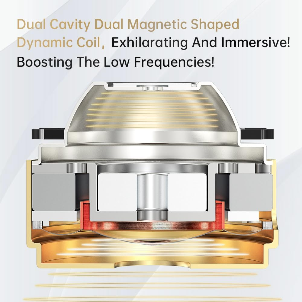 Hifi Kingdom DD3 10Mm Dual Cavity Dynamic Driver In-Ear Monitor MIC Blue ND Earphones image number 5