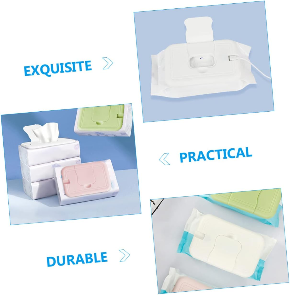 Ifundom Wet Wipe Warmer Portable Wipe Dispenser Tissue Warmer Shower for Girls image number 3