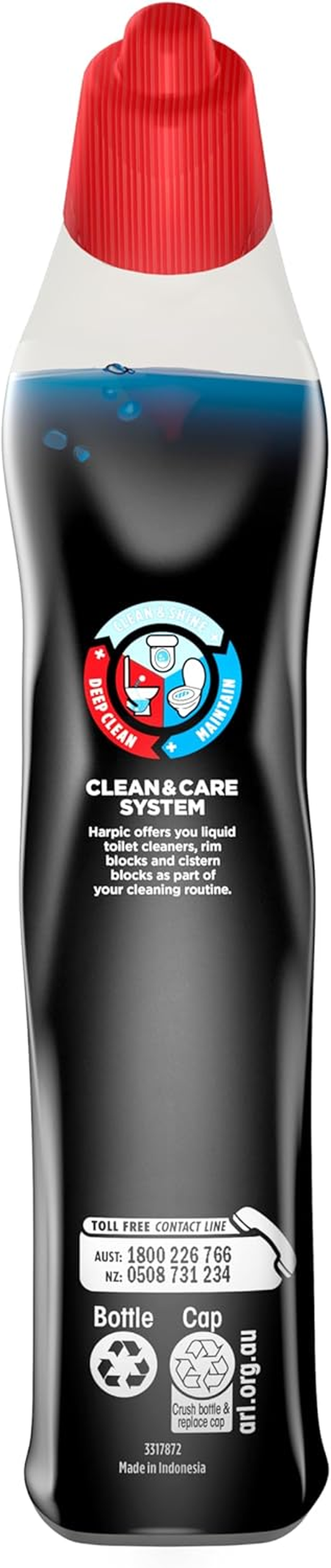 Harpic Power plus Marine Explosion Toilet Cleaner 500Ml (Pack of 8) image number 3