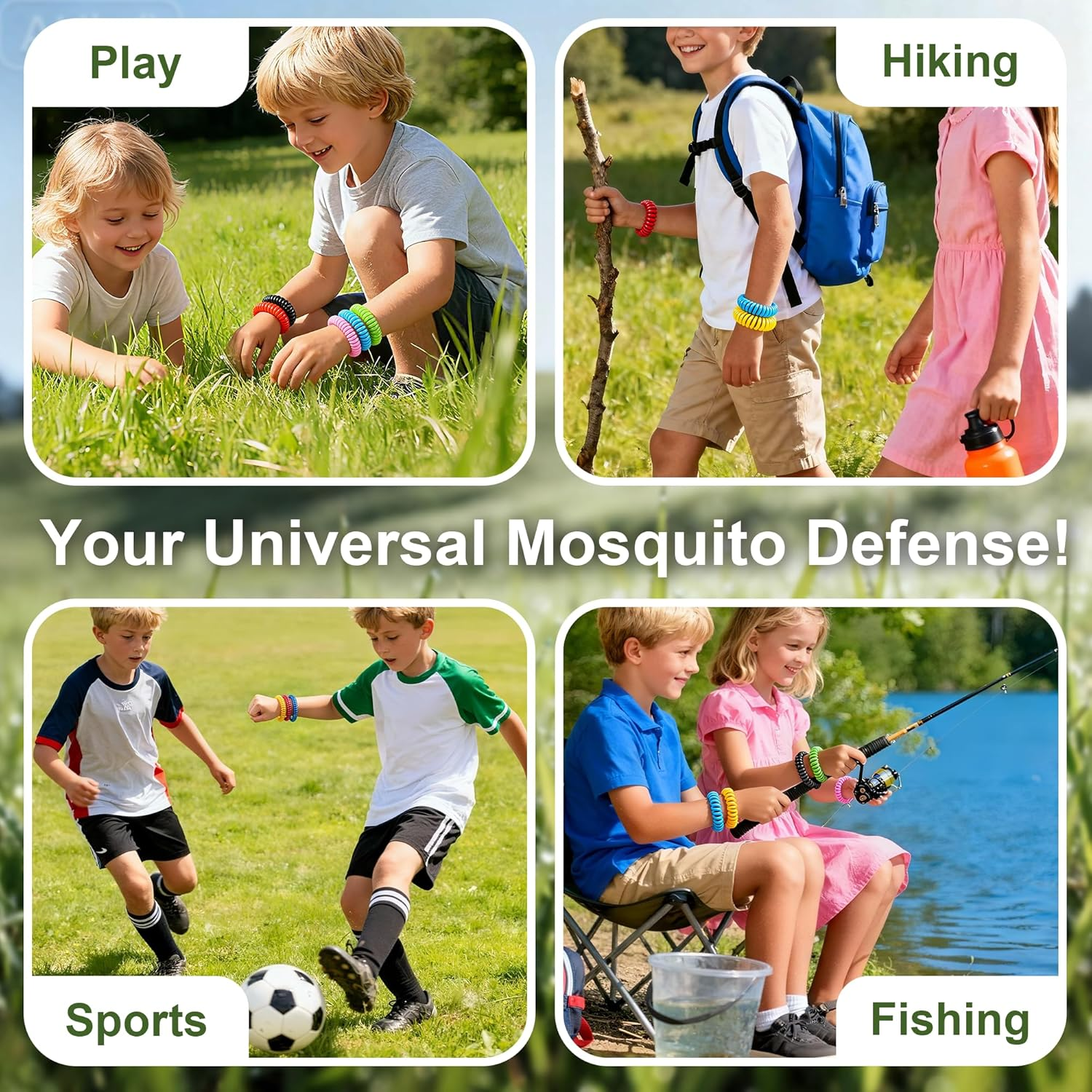 270 Pcs Mosquito Repellent Patches and 10 Pcs Bands Set - Natural Mozzie Patches Stickers and Wristbands for Outdoor Camping, Fishing, Gardening - Family Safe Protection for Kids and Adults image number 5