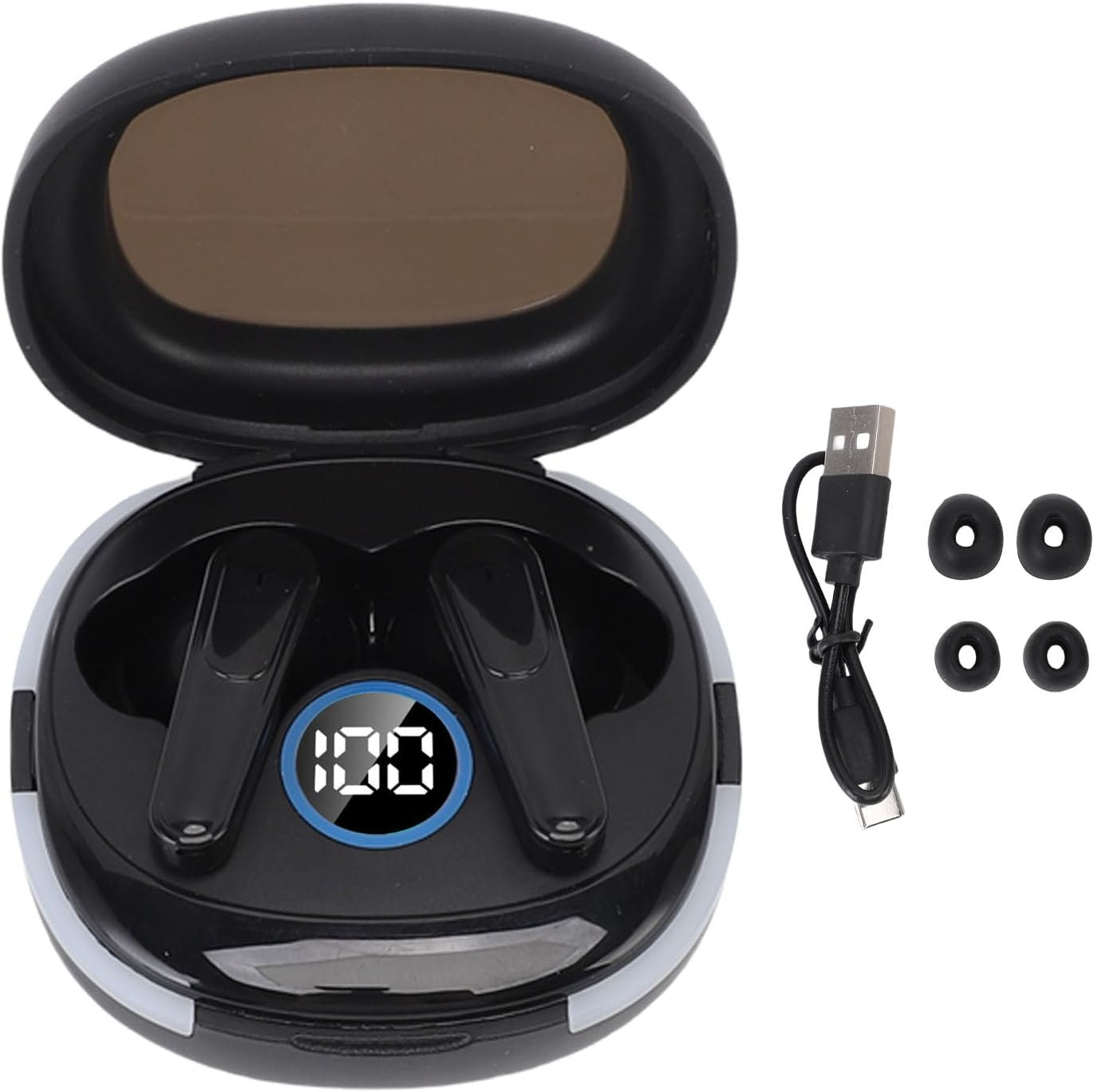 Depisuta AI Translation Earbuds Real Time, 164 Languages 5.4 Translator Earbuds with APP & Charging Case, Language Translator Device for Travel Business Meeting image number 4