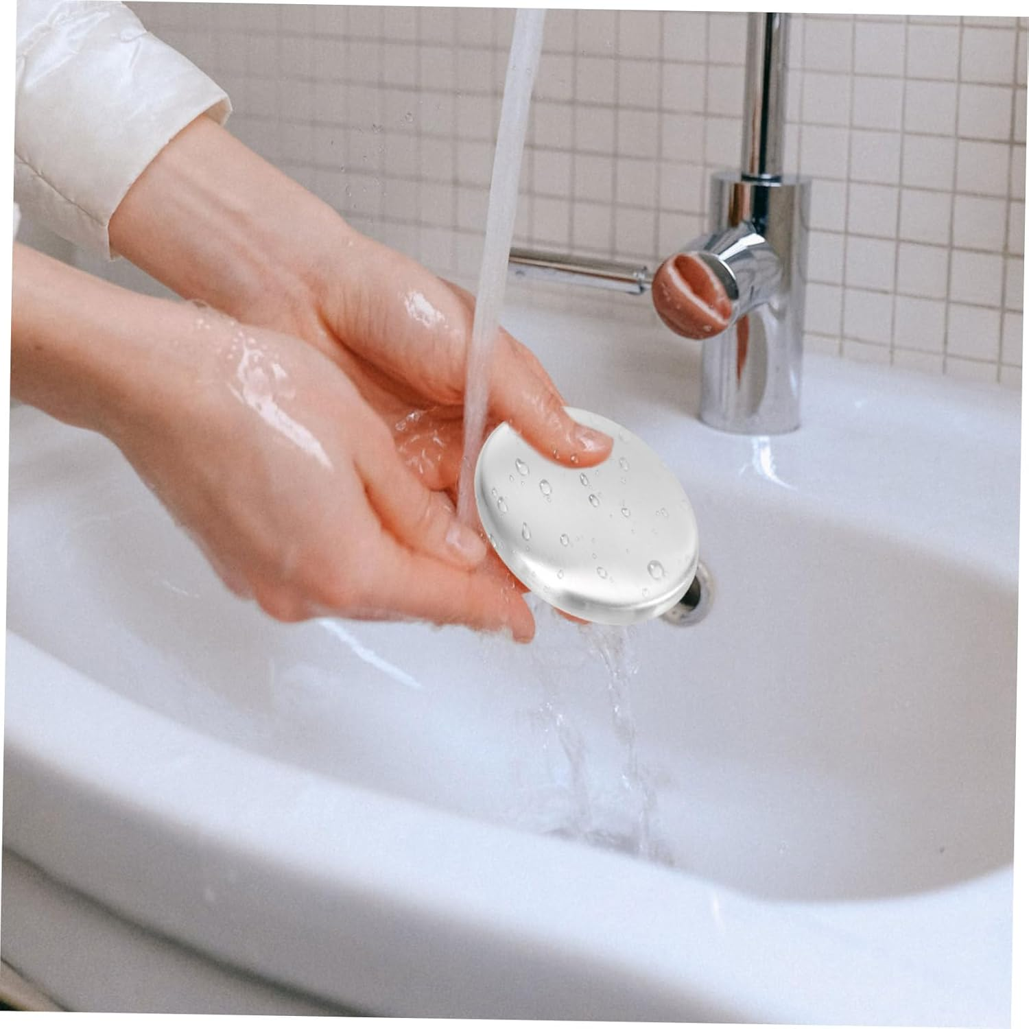 Anneome 2Pcs Stainless Steel Soaps for Odor Removal Metal Odor Absorber Bars Kitchen Home image number 2