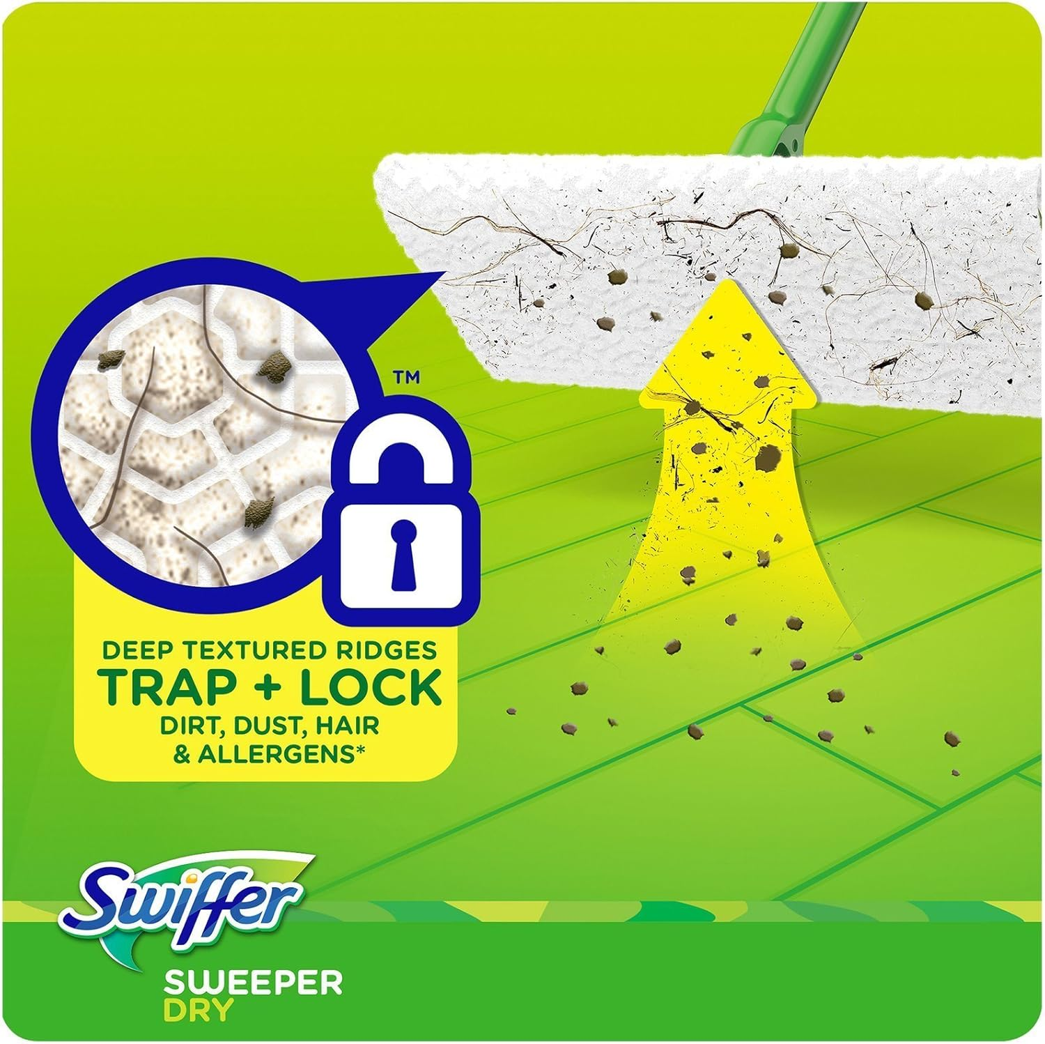 Swiffer Sweeper Dry Sweeping Cloths, Refills, Unscented, 32 Ct.