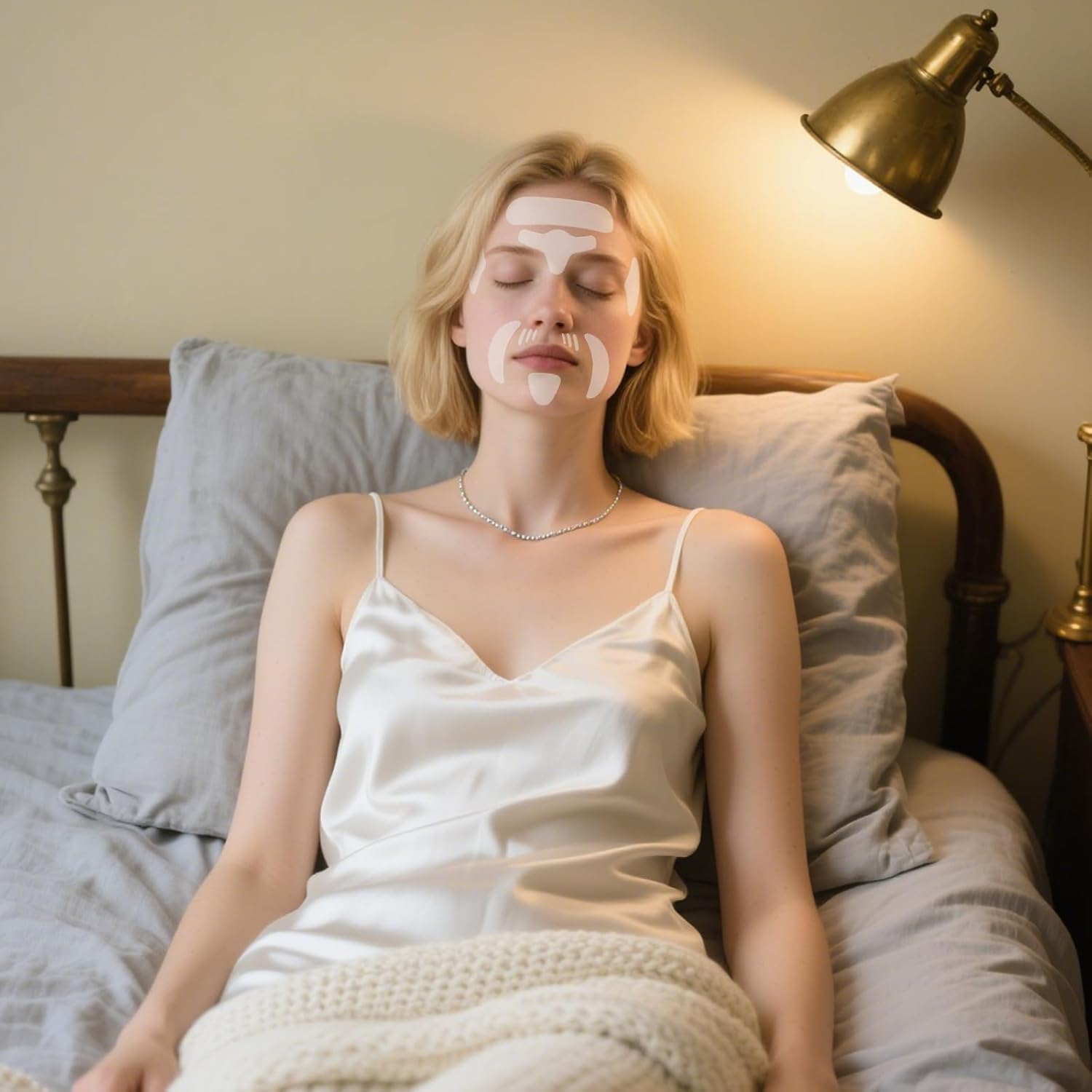 16PCS Face anti Wrinkle Patches Facial Wrinkle Smoothing Patch Forehead and Eye Silicone Anti-Wrinkle Pad Enhance Skin Firmness Used to Reduce Eyes Mouth or Forehead Wrinkles (Not Reusable) image number 2