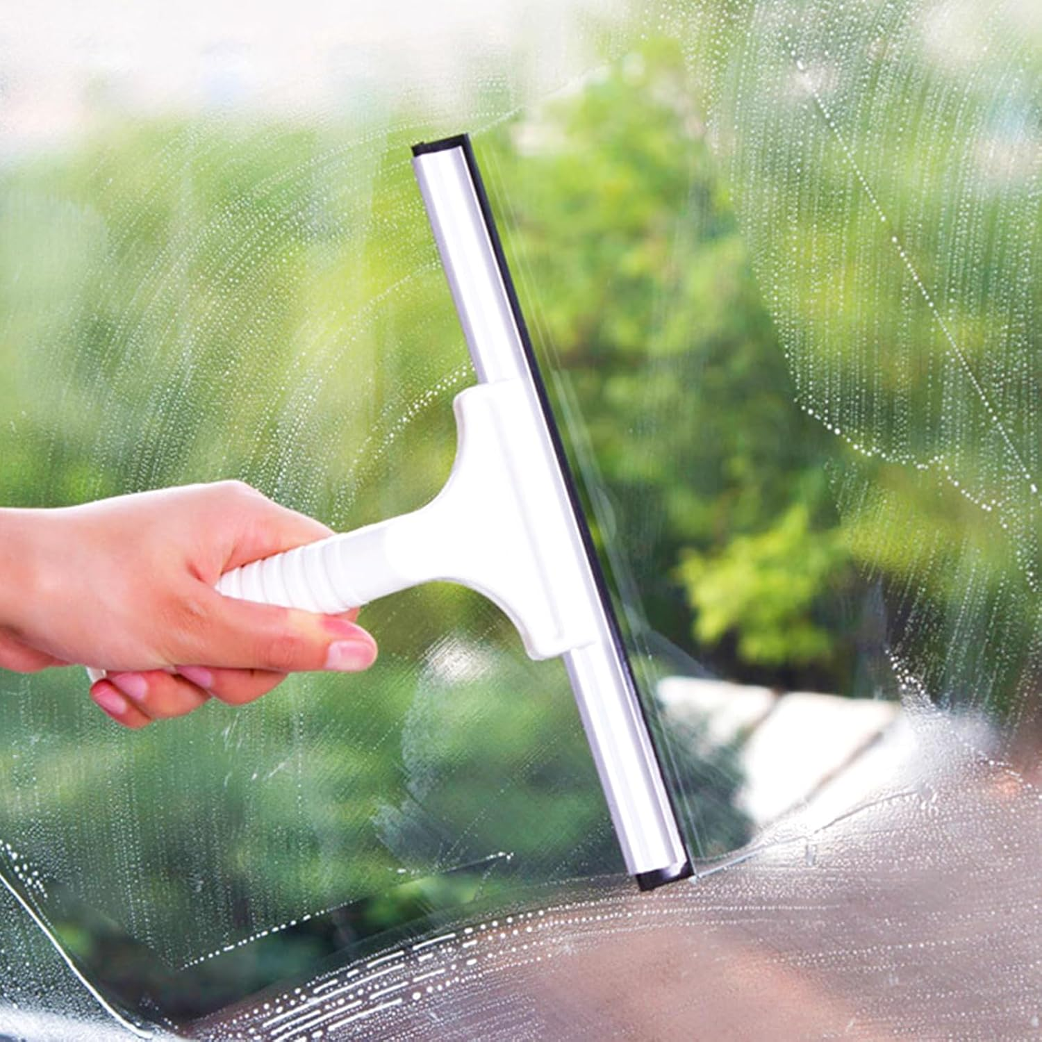 Pack of 2 Replacement Rubber Lip Squeegee, Window Squeegee Silicone Replacement Lip 105 Cm, Replacement Wiper Rubber Window Squeegee Replacement Rubber for Window Squeegee, Shower Squeegee Cleaning image number 3