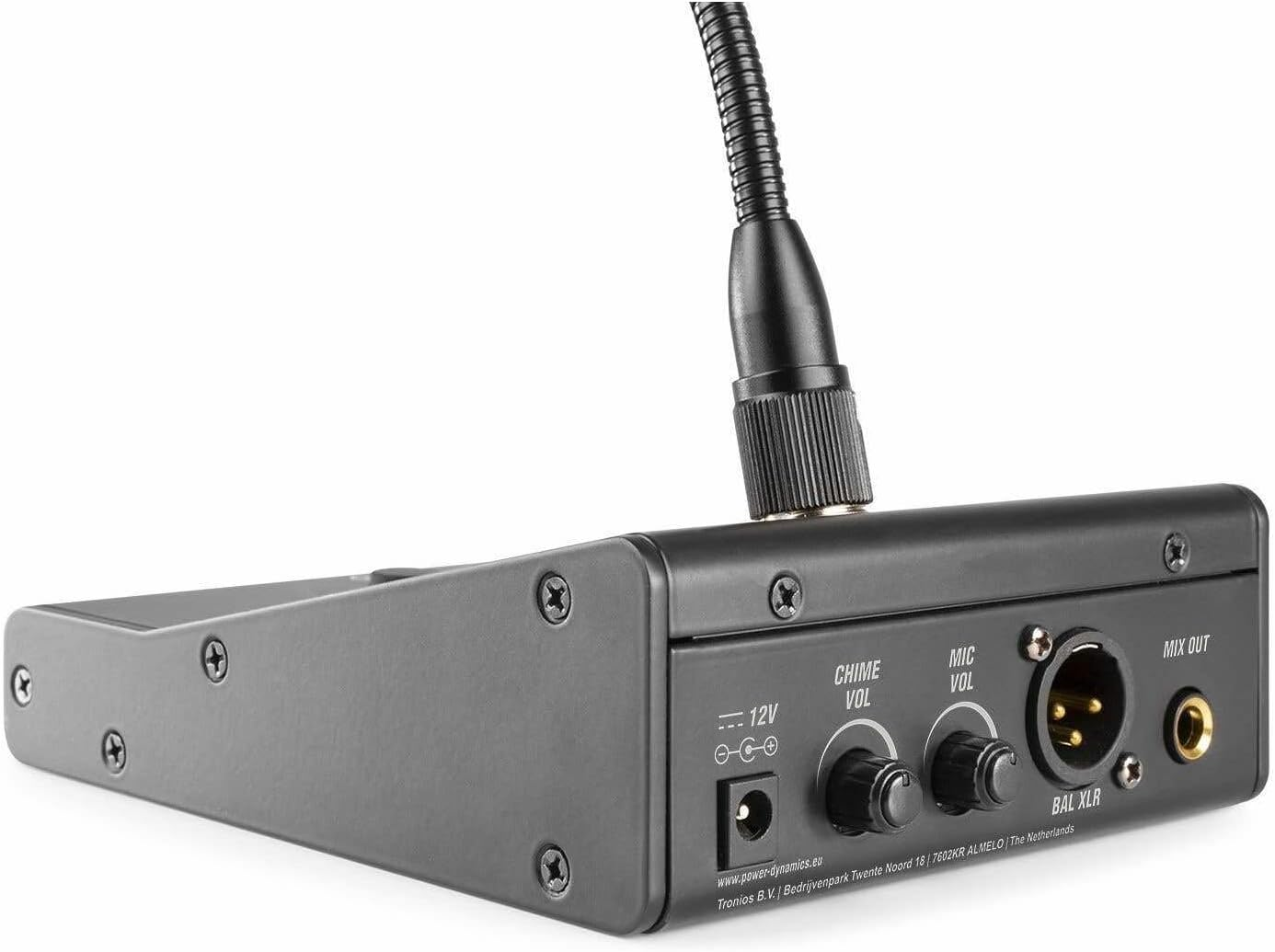 Power Dynamics TM370 Gooseneck Paging Microphone, Condenser with Desktop Base, Chime, Mic Volume Control image number 3