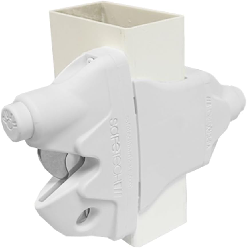 Safetech Hardware Romak Slv-Viper-X2 Double Sided Gravity Latch for Gate Black Polymer, Black