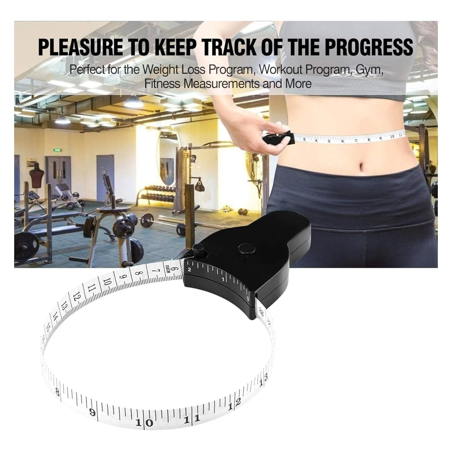 Tape Measure Body Measuring Tape 60Inch (150Cm), Retractable Measuring Tape for Body Measurement & Weight Loss, Accurate Body Tape Measure for Fitness, Tailor, Sewing, Handcrafts, Clothes image number 4