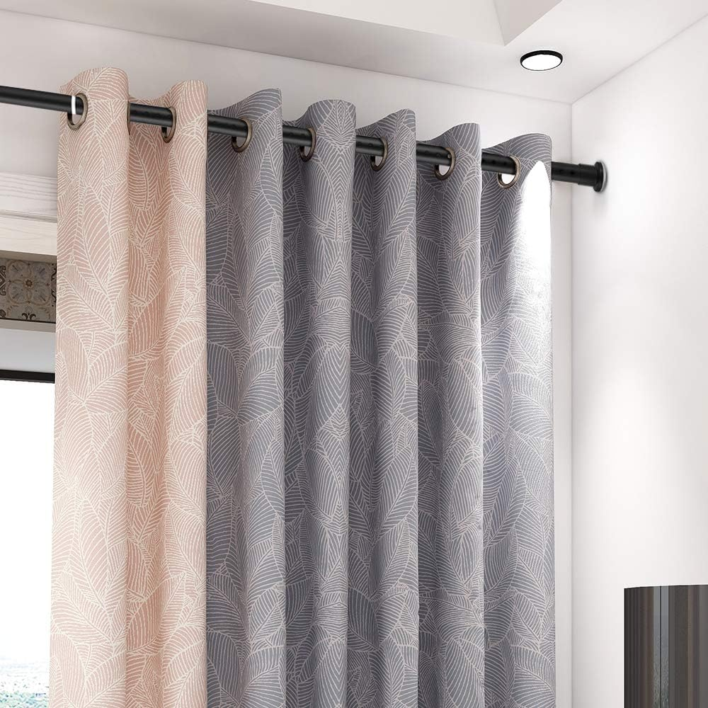 Homease Tension Shower Curtain Rods 82.7-102.4 Inch Room Divider Never Rust Adjustable Spring Rods for Window Bathroom Balcony Storeroom Laundry Non-Slip No Drilling Easy to Install Black Matte image number 5