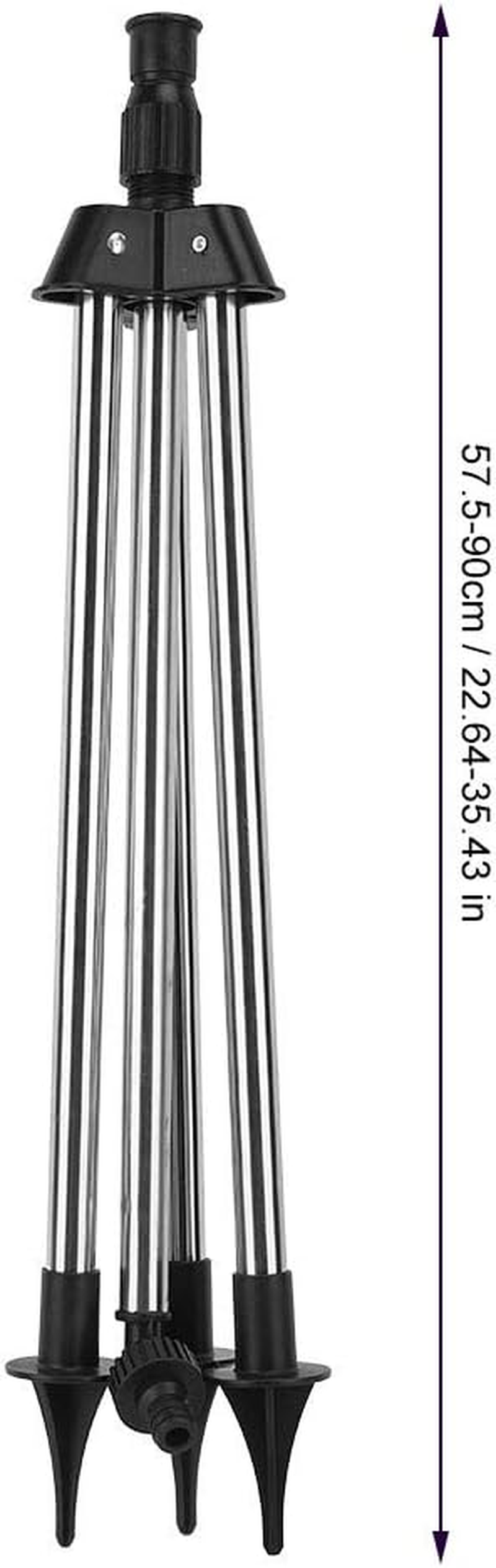 EVTSCAN G1/2" Adjustable Sprinkler Tripod - Tripod Base Gardening Watering Spray Holder Irrigation Sprinkler Tool Lawn Yard Sprinkler Equipment Supplies for Tower Sprinkler Large Coverage