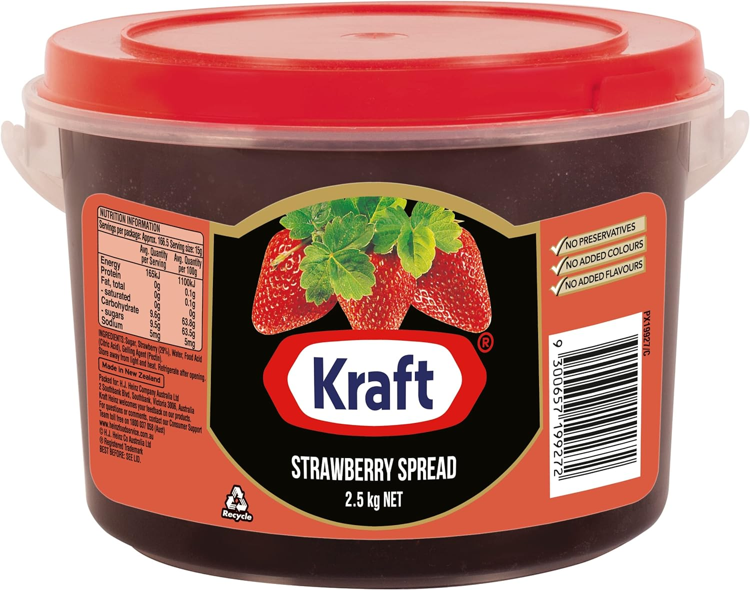 Kraft Strawberry Spread Jam 2.5 Kg