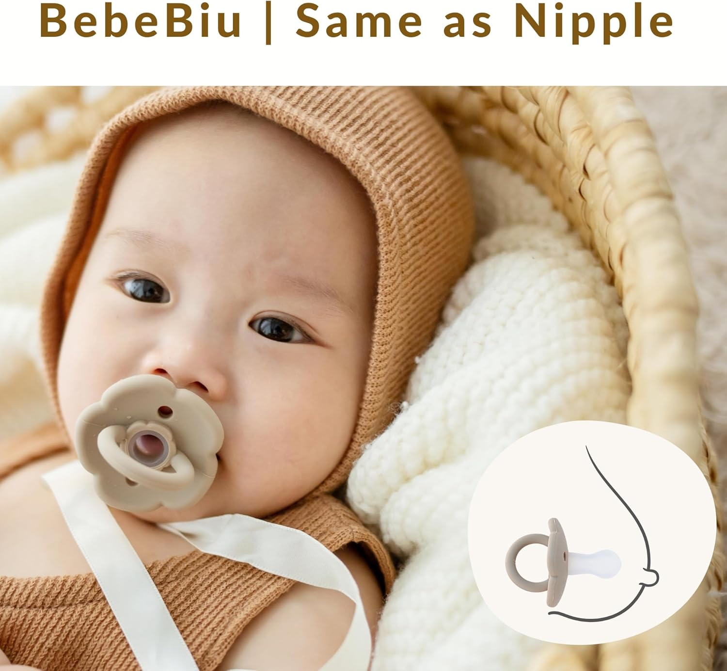 Baby Dummy, Pack of 2 Dummies, Bpa-Free Silicone Soothers, Baby Pacifier with Large Air Holes, Newborn Essentials 6 Months Up image number 4