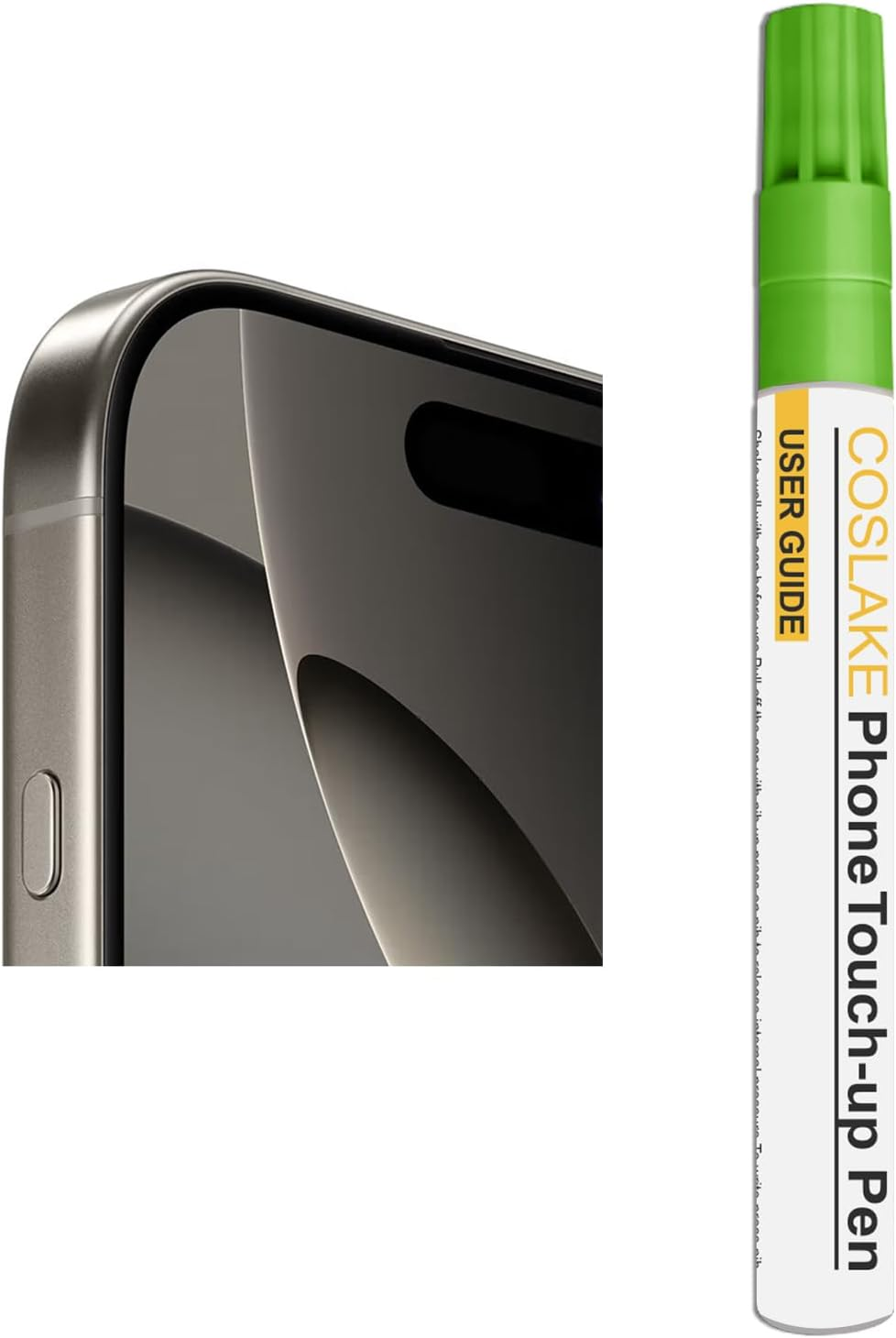 Natural Titanium Touch up Paint for Iphone 16 Pro/16 Pro Max, Phone Side Paint Scratch Repair, Quick & Easy Solution to Repair, Scratch Remover Pen with 1PC Replacement Pen Nib image number 3