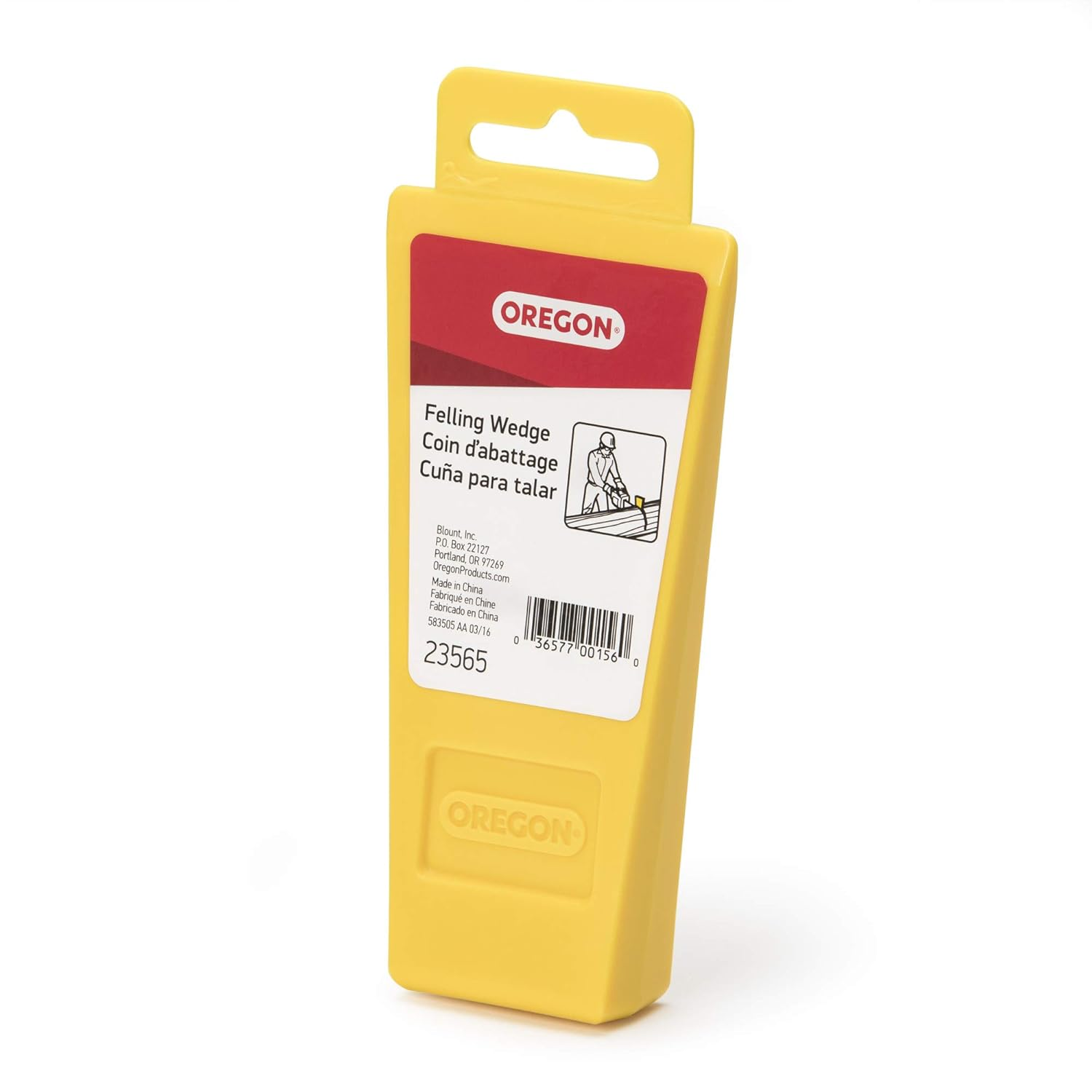 Oregon Felling Wedge 5.5 Inch, Lightweight and Durable Tree Wedge for Safe Felling with Stabilizing Serrations Yellow