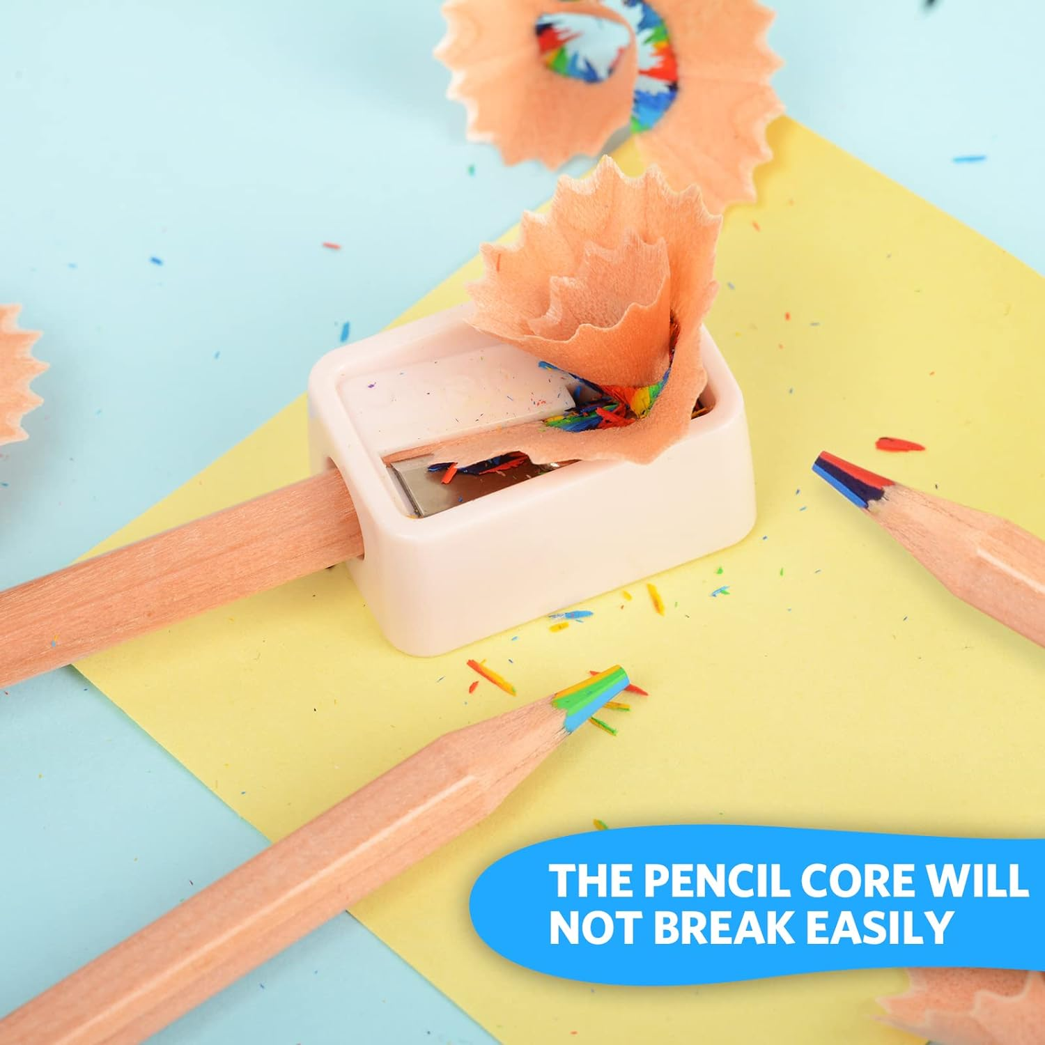 Nsxsu 30 Pieces Rainbow Pencils, 7 in 1 Rainbow Colored Pencil, Multi Colored Fun Pencils, Art Supplies for Drawing, Coloring, Sketching, Party Favours Bags