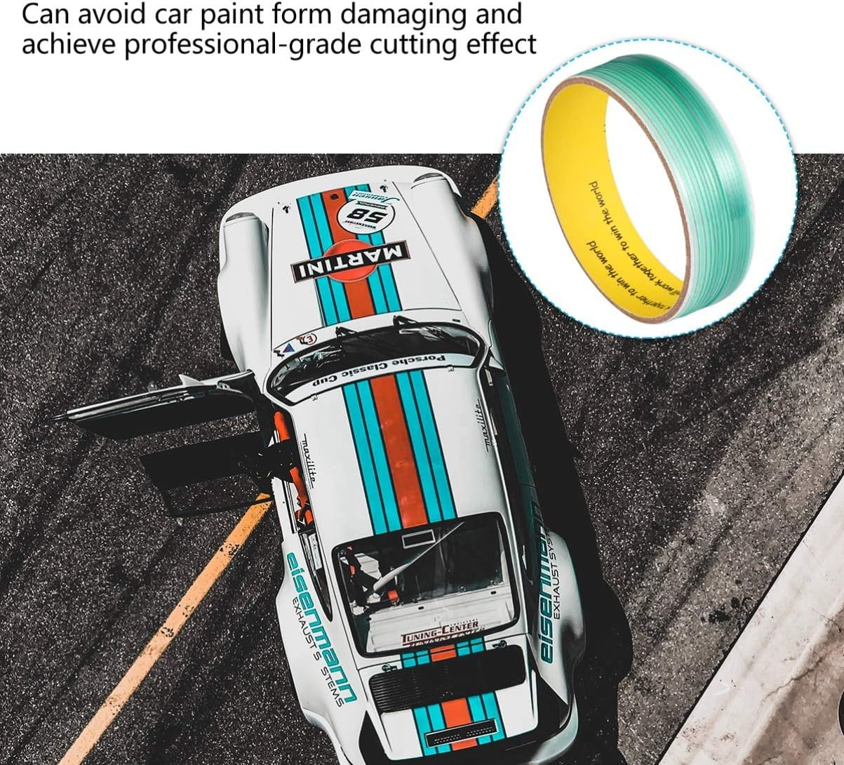 ERINGOGO 2Pcs Car Wrap Sticker Cutting Tool Car Vinyl Film Tape Easy Application image number 5