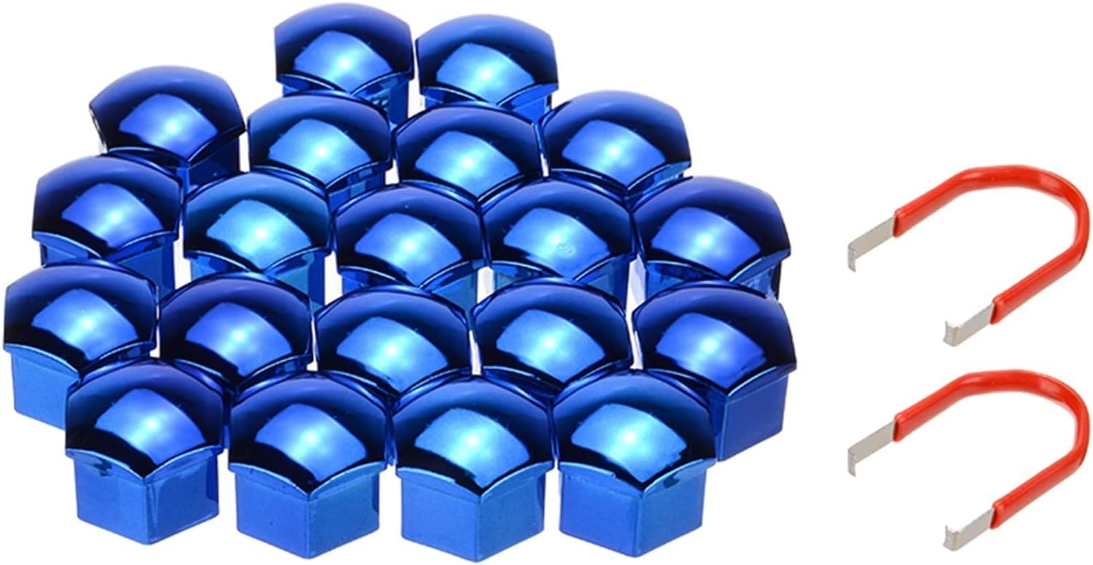 CAREG 20Pcs 17Mm Car Wheel Nut Caps Protection Covers Caps Anti-Rust Auto Hub Screw Cover Car Tyre Nut Bolt Exterior Decoration image number 2