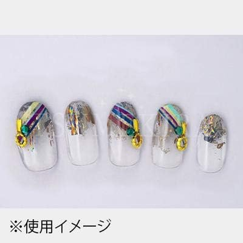 TSUMEKIRA ES-CST-102 Nail Stickers, Colorful Stripes 2 image number 1
