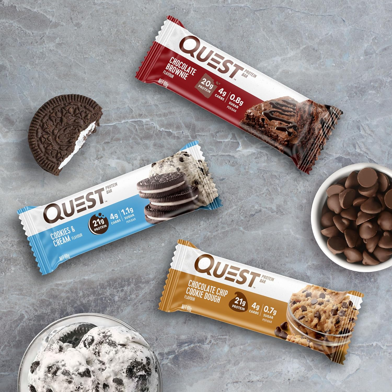 Quest Nutrition Variety Pack Protein Bars, High Protein, Low Carb, Keto Friendly, 12 Count image number 4