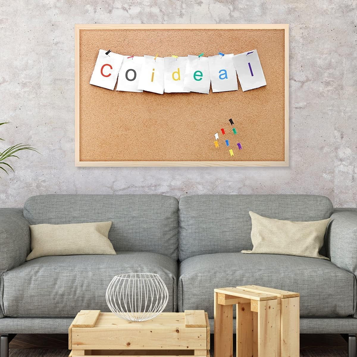 LABUBU Colored Flag Map Push Pins - 400 Pack Multicolored Decorative Travel Map Tacks Plastic Head with Steel Point for Cork Bulletin Board, Picture Hanging at Home Office School (8 Assorted Colors) image number 1