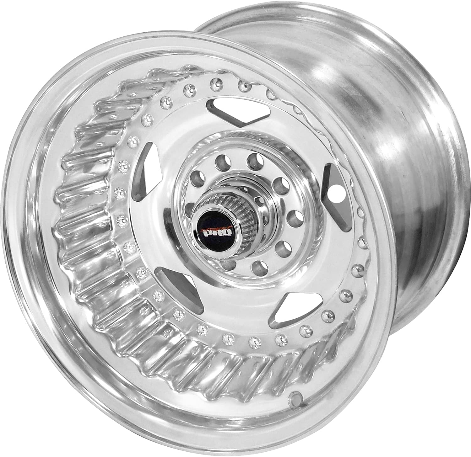 Street Pro Convo Polished Wheel Fits Holden Chevrolet Ford, 15 X 7 Inch X 3.50 Inch