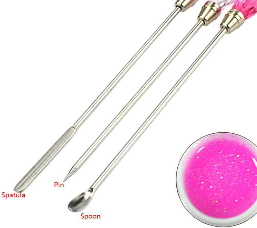 Trio Nail Art Tools (Spoon-Spatula-Pic)