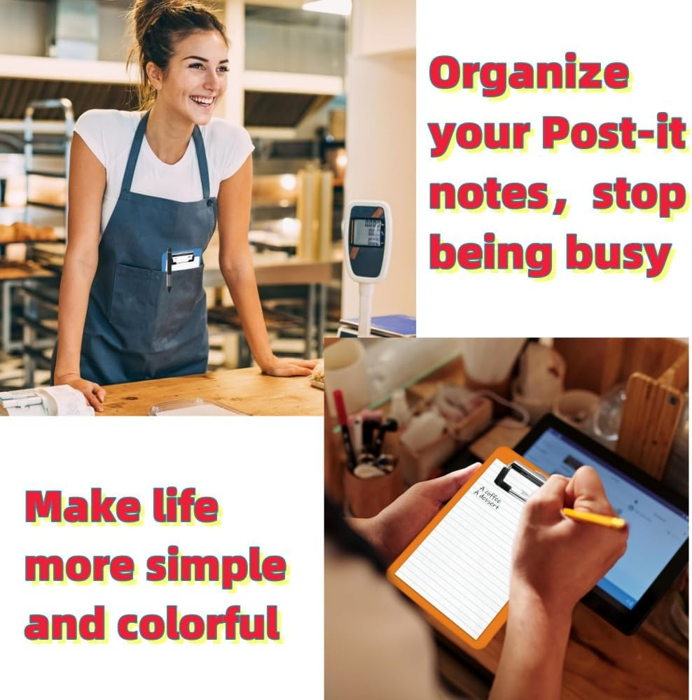 HIDOSNG 4 Pack Durable A5 Assorted Coloured Plastic Clipboard Heavy Duty Clip Boards Paper Holder Writing Memo Folders image number 1