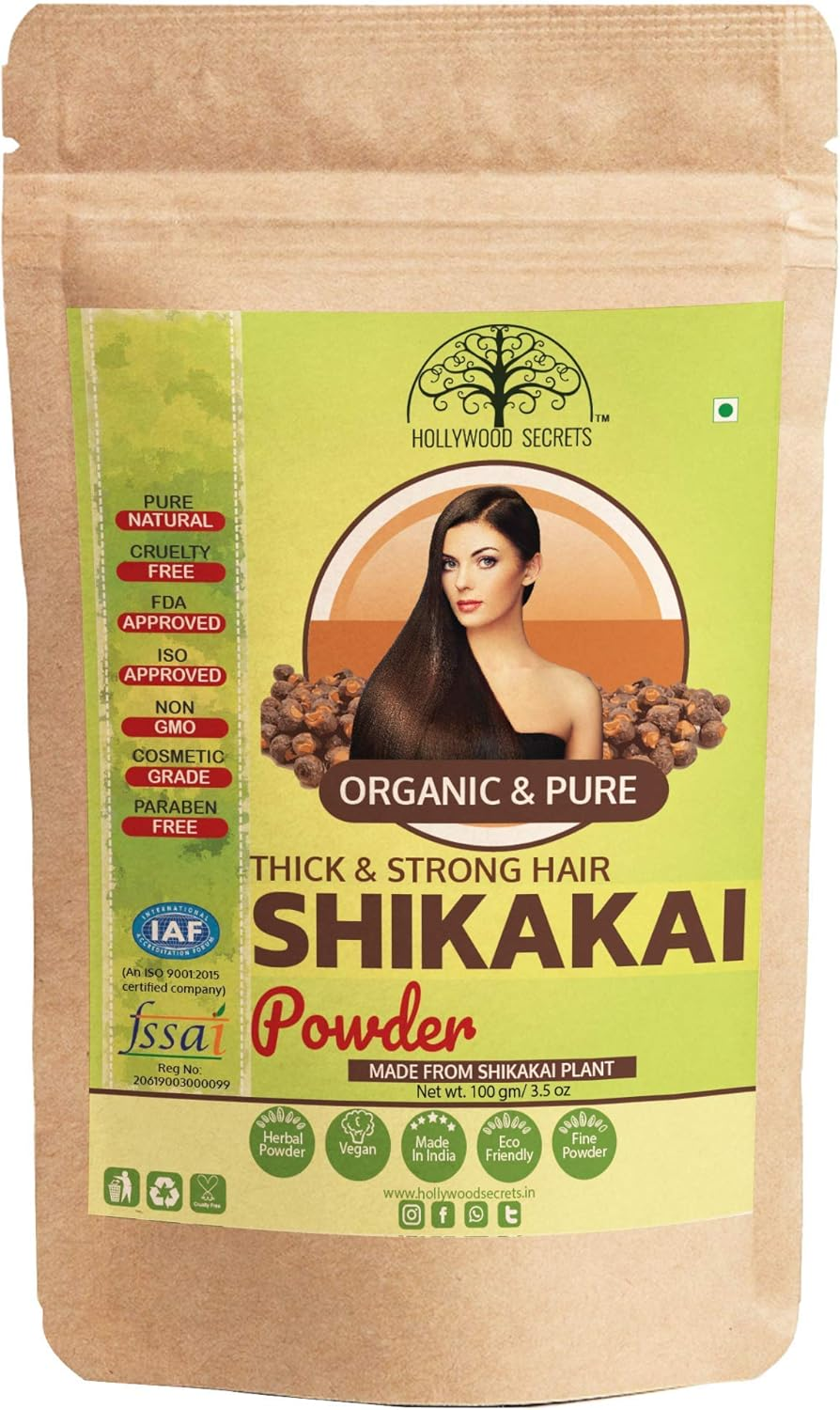 Hollywood Secrets 100% Pure Organic Shikakai Powder for Hair Growth image number 3
