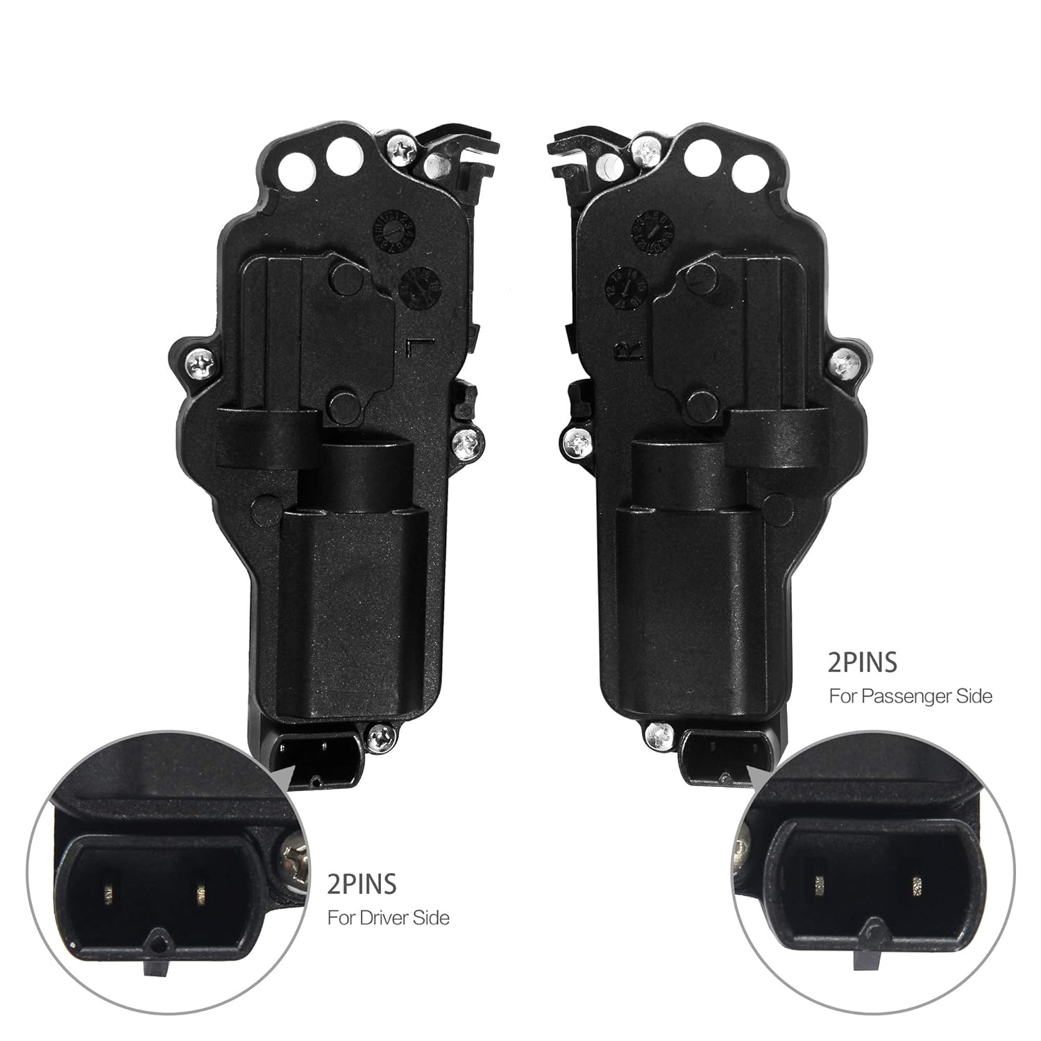Power Door Lock Actuators Kit Left & Right Side | for Ford F150 F250 F350 F450 Excursion Expedition Mustang & More | Replaces# 6L3Z25218A43AA, 6L3Z25218A42AA