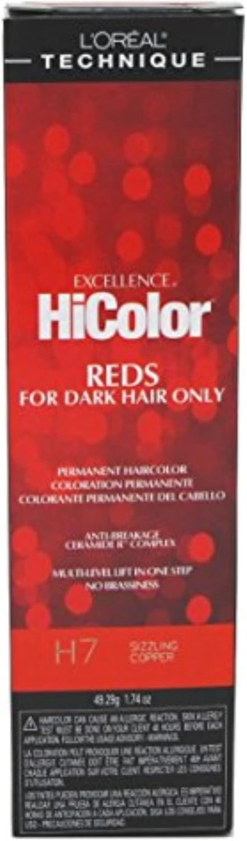 Loreal Excellence Hicolor H07 Tube Sizzling Copper 1.74 Ounce (51Ml) (3 Pack)