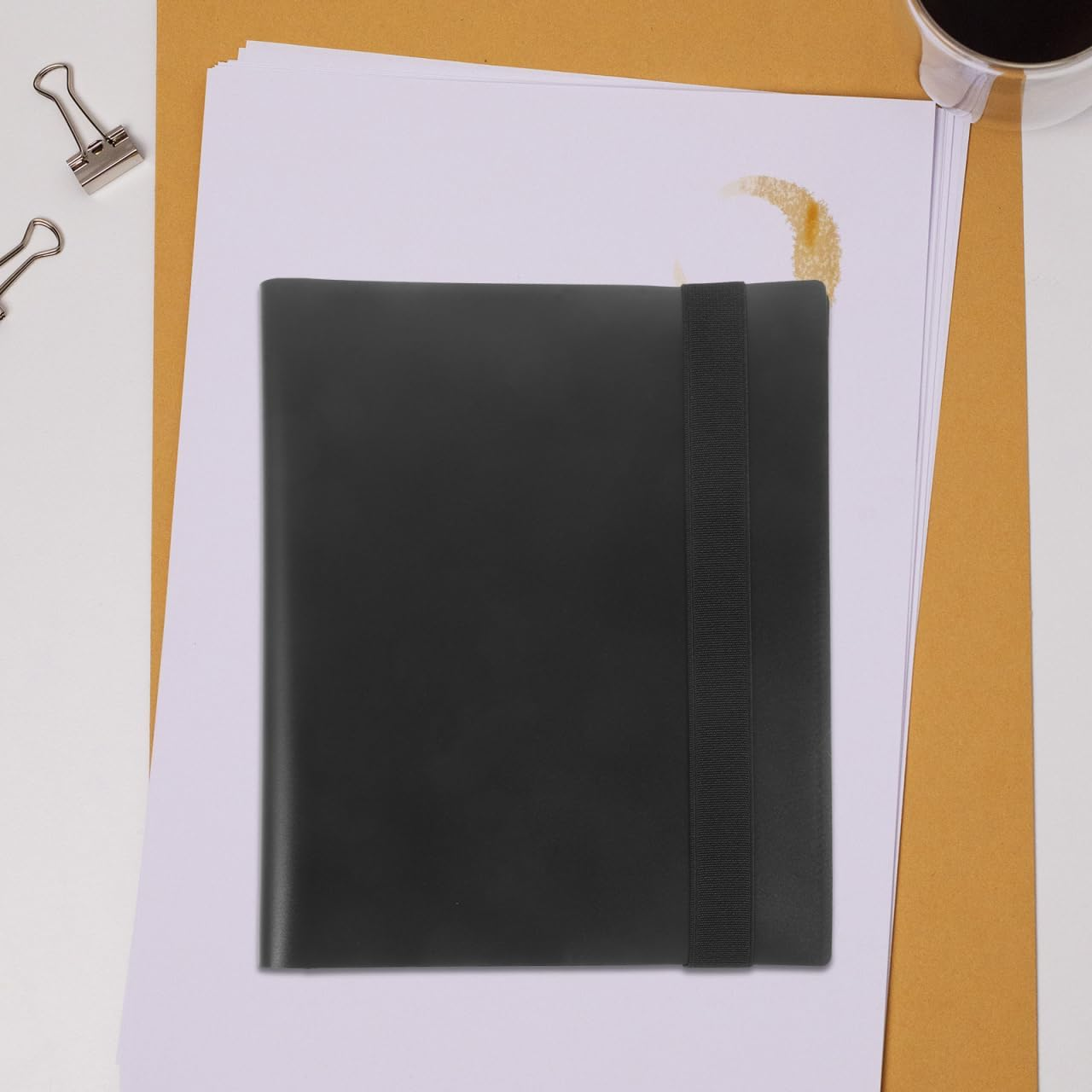 Cabilock Black 4-Pocket 20-Page Gaming Card Album with 160 Slots, Compact Organizer for Photocards and Trading Cards, Plastic Collector Binder image number 3