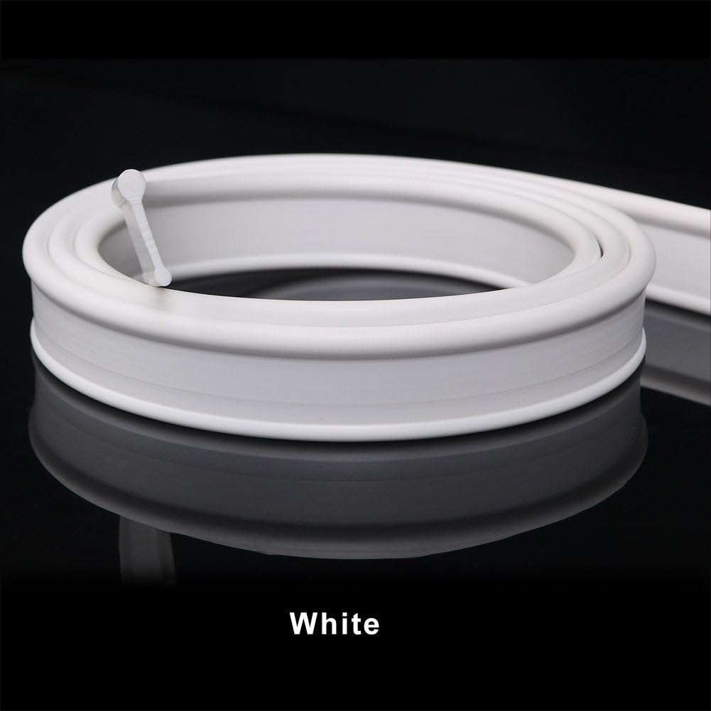 ELEGANT Soft Rubber Shower Seal for Folding Bath Screen Enclosure Black Colour image number 3