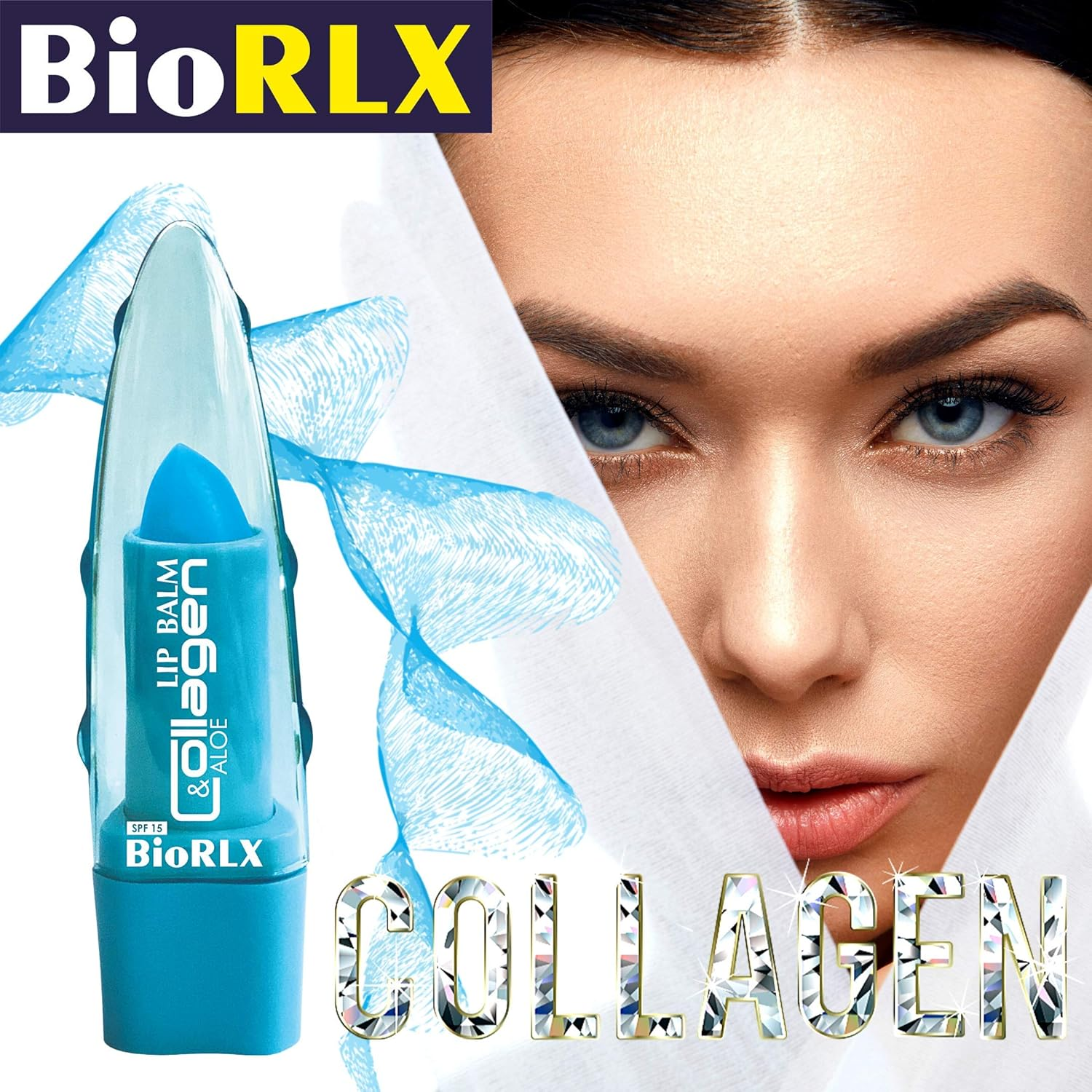Biorlx Collagen with Aloe Vera Lip Balm SPF 15, Color Free, Paraben Free Naturally Moisturize and Heal Damaging Wind, Harsh Sun, Weather Changes.It Repairs Dry, Cracked Lips image number 6