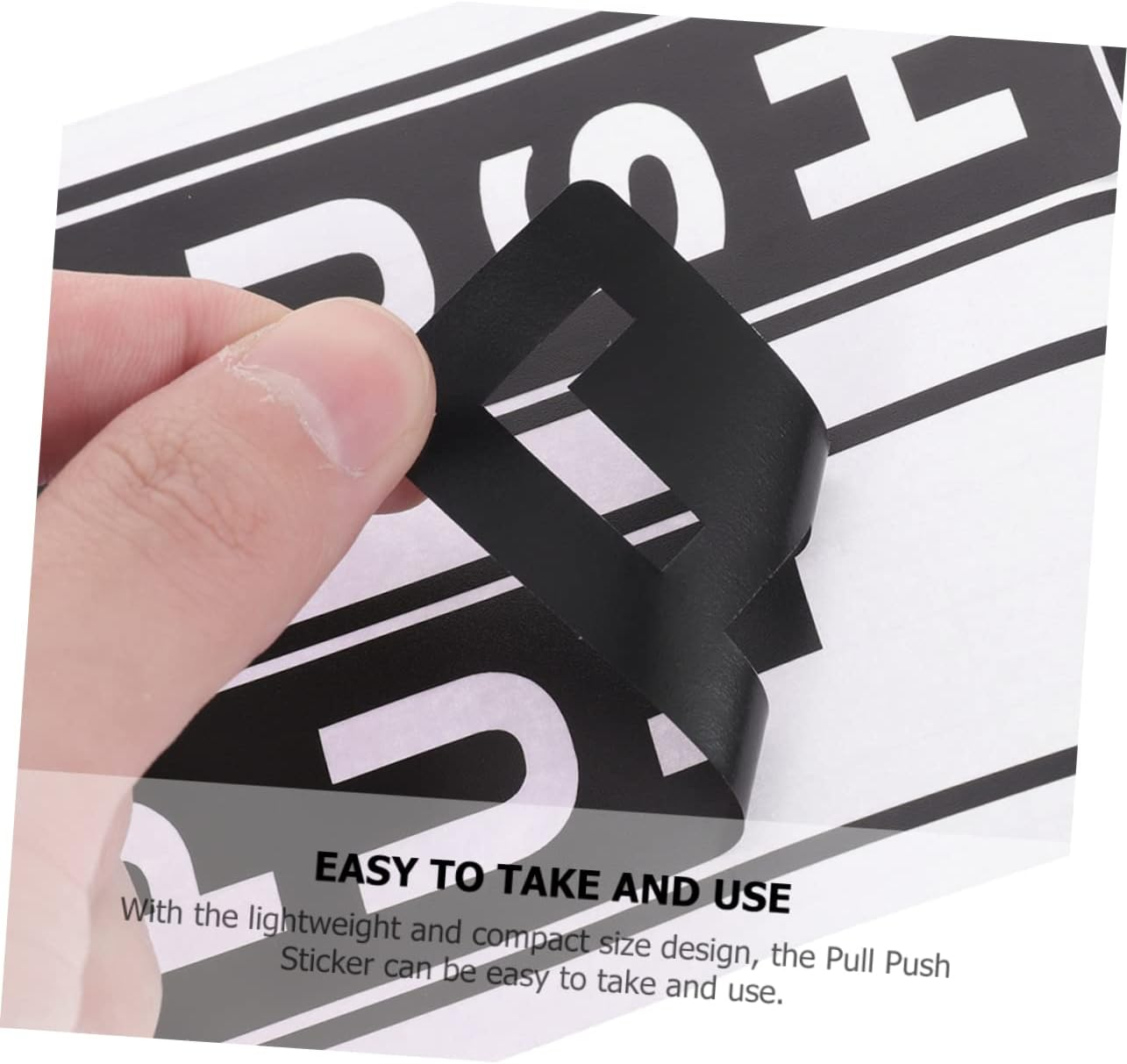 Holibanna 8Pcs Push Pull Sign Stickers PVC Door Decals for Office Store Adhesive Pull Push Door Decals for Doors Easy to Use and Share for Employee Visitor Guidance image number 4