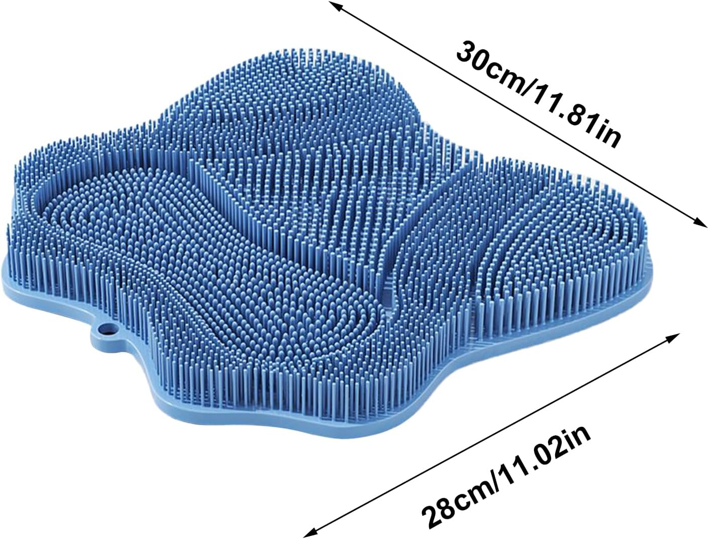 Foot Scrubber for Shower Floor | Non-Slip Silicone Foot Massage Mat with Suction Cups,Health & Household Pad for Post-Workout Pedicure Prep Home Spa Family Travel Bathtub - Pink image number 3
