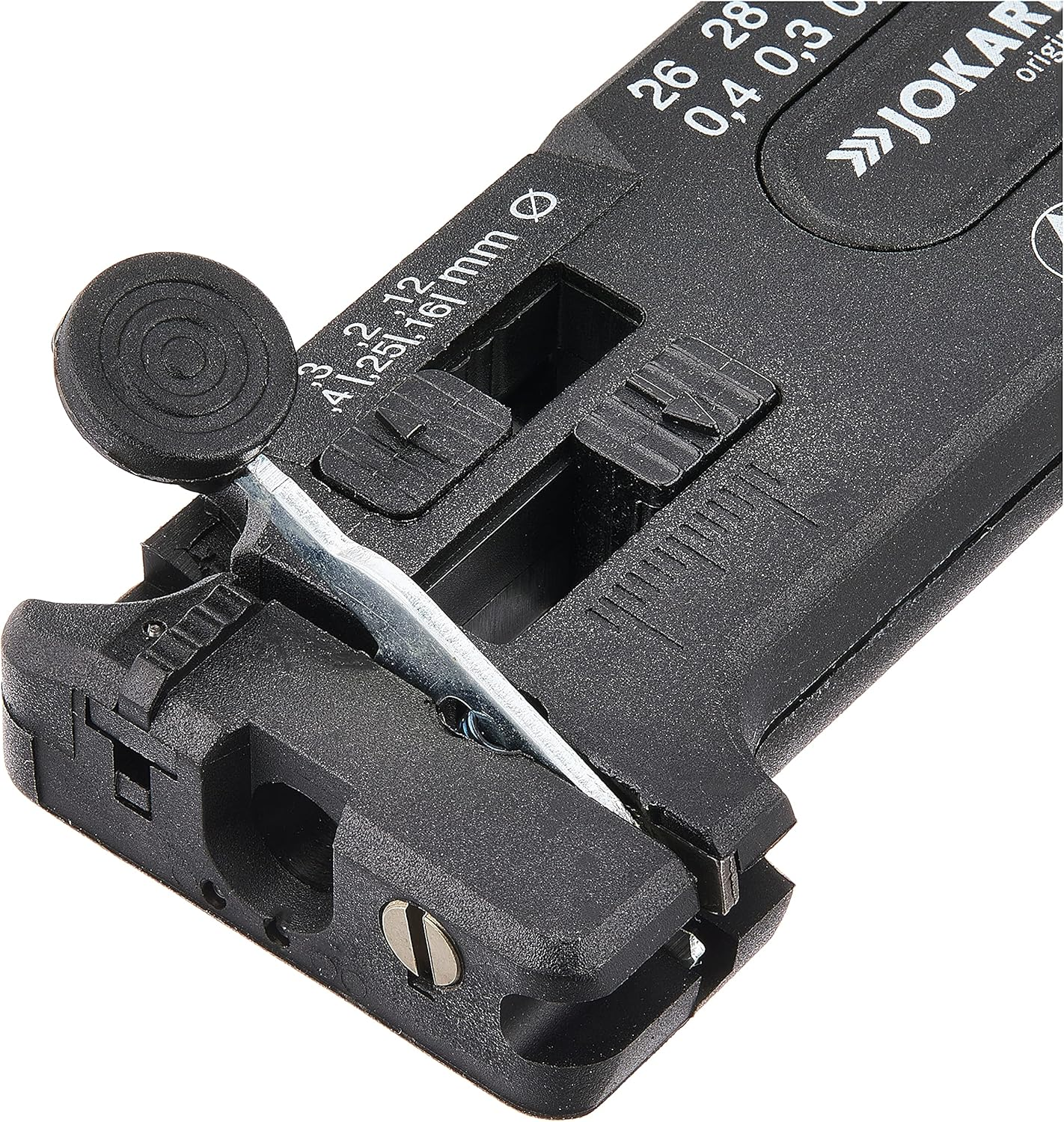 Jokari 40027 Mini-Precision ESD Tool for Cable Stripping of Solid and Stranded Wires from AWG 36 to 26 (0,12-0,40 Mm &Oslash;), Multi-Coloured image number 4