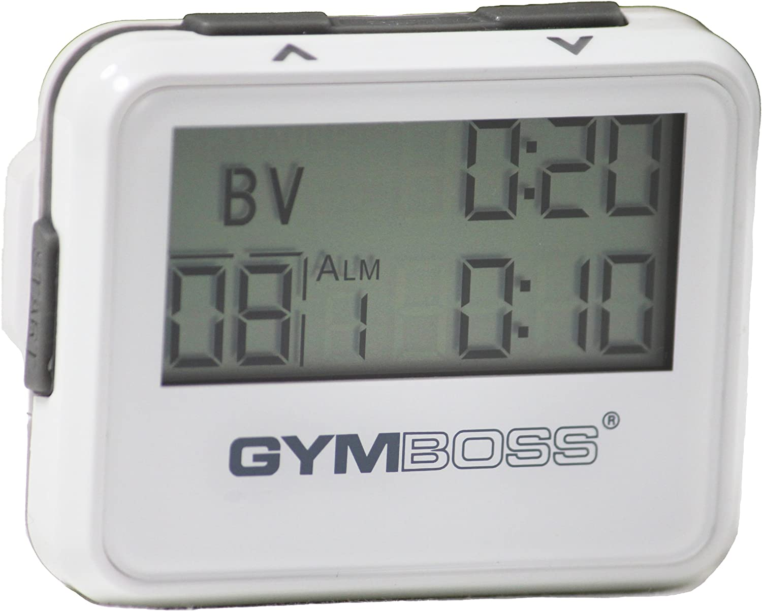 Gymboss Interval Timer and Stopwatch - White/Gray Gloss image number 4