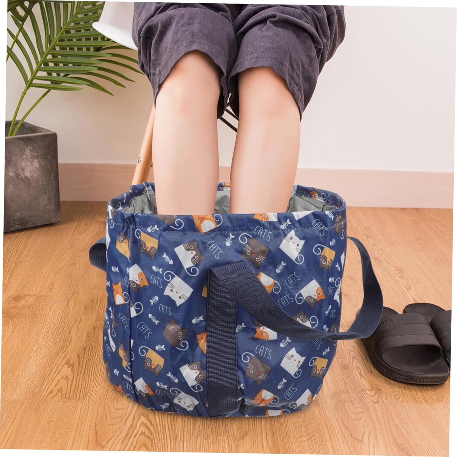 PLAFOPE Wash Bin Foot Basin Water Bucket for Bath Foot Bucket Basin Portable Bath Tub Foot Washing Bucket Water Basin Travel Tomorrow Foldable Folding Bucket image number 3