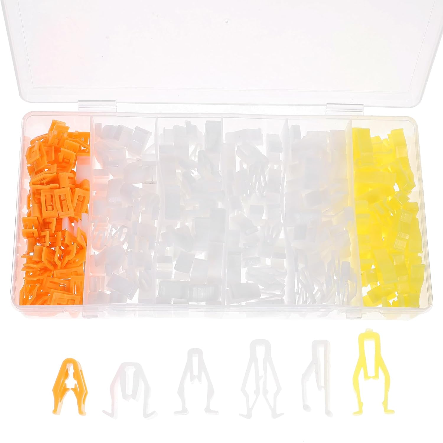 Angoily Retainer Buckle Clip Trim, 270PCS ABS Dashboard Retainer Clips Buckle Decor Body Trim Retainer Bezel Clip Center Auto Parts Front Console Trim Dashboard Trim Clip Center Console Clip Car image number 4