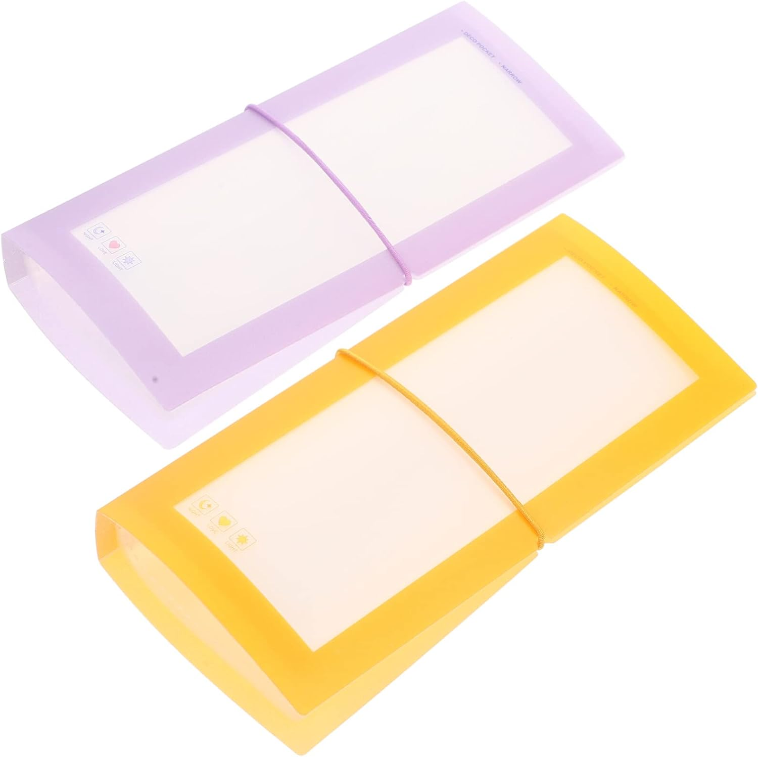 TEHAUX 2Pcs Sticker Storage Book Decals Collecting Album Reusable Sticker Organizer Large Capacity Strip Cover Album image number 1