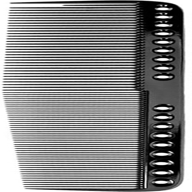 SING F LTD Aluminum Hair Comb Metal Cutting Hairdressing & Barbers Salon Professional Combs Anti-Static Ultra Thin Black 21.5Cm image number 2