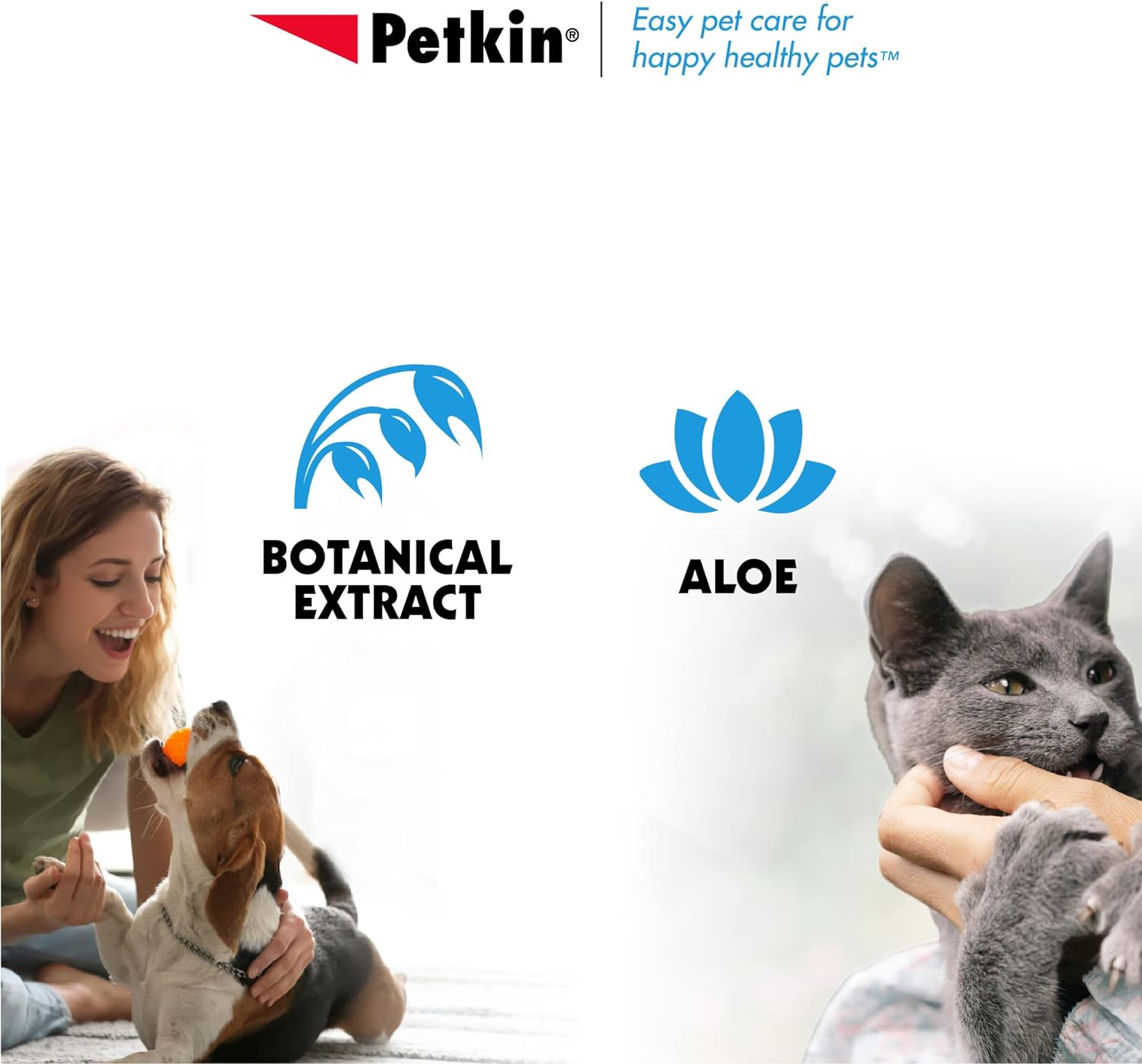 Petkin Kitty Eye Wipes, 40 Moist Wipes - Gentle Eye Cleaning Wipes Remove Dirt, Discharge, & Tear Stains - Safe, Convenient, Easy to Use Pet Wipes for Cats & Kittens - Ideal for Home or Travel image number 2