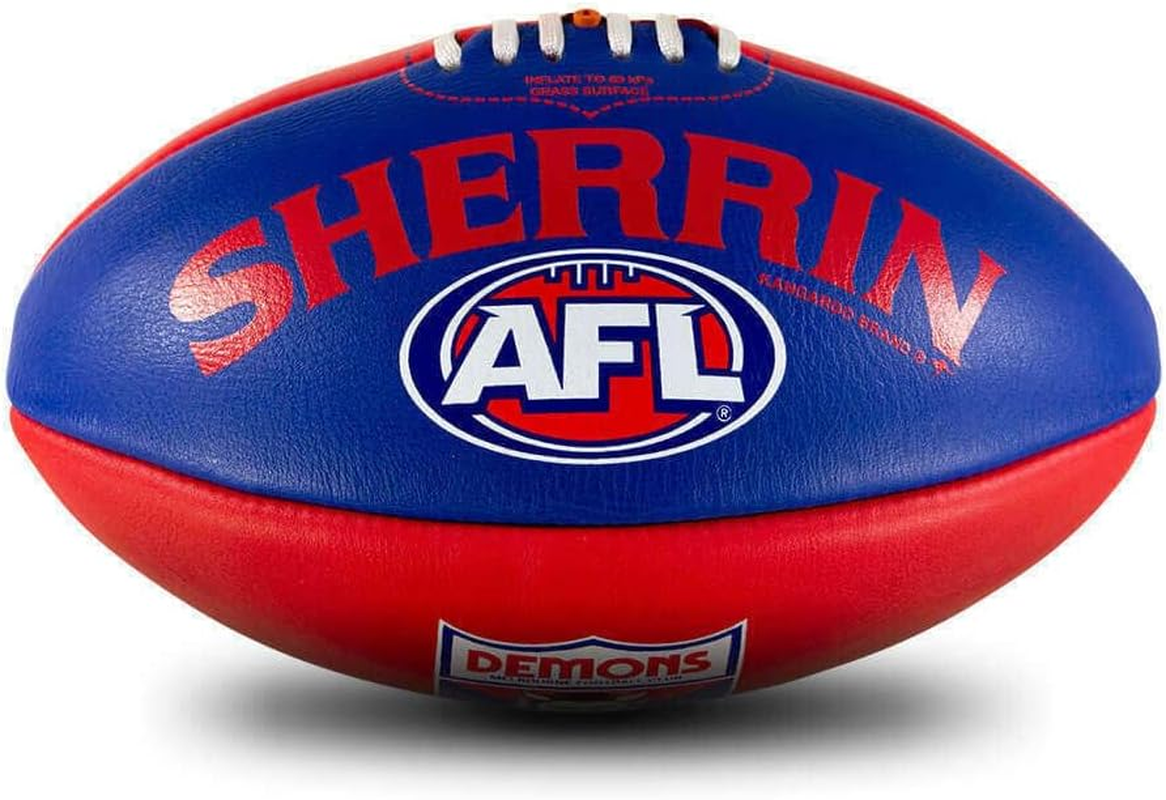 Melbourne Demons Leather Football - Size 5 image number 3
